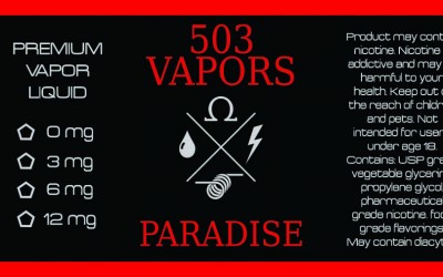 503 Vapors Logo & Label Design